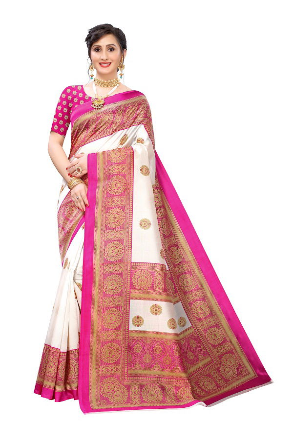 Printed Art Silk 9 Printed Regular Wear Saree Collection